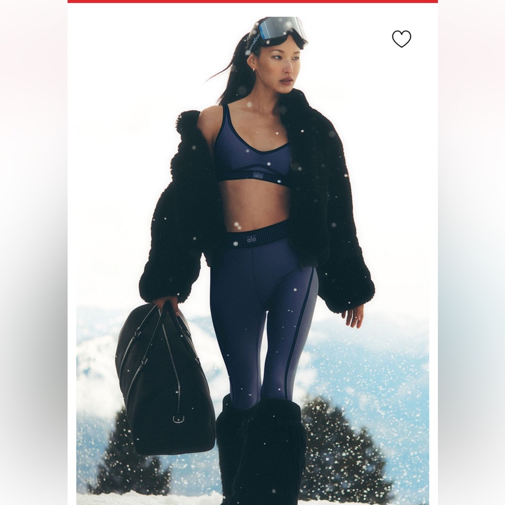 ALO Yoga Airlift High-Waist 7/8 Line up Legging-Navy size small